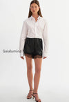 farah-lace-faux-leather-short