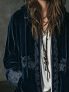 boho-navy-blue-embroidered-velvet-hooded-jacket