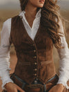 vintage-brown-faux-suede-vest