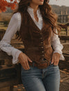 vintage-brown-faux-suede-vest
