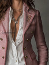 romantic-dusty-rose-tweed-double-breasted-blazer