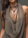 earth-tone-double-layer-mesh-knit-halter-top