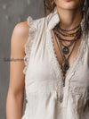 vintage-zippered-collar-lace-trimmed-cotton-linen-tank-top